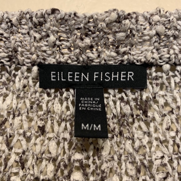 Eileen Fisher | Marled Loose Chunky Knit Boxy Popover Sweater - Picture 7 of 8